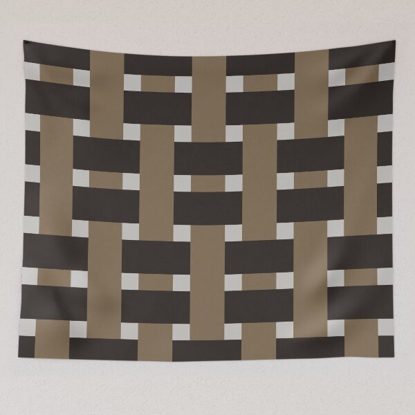 Item preview, Fabric Weave Types #06 - Warp Rib Weave Regular Pattern - Luxury Brown designed and sold by DesignCentrum.