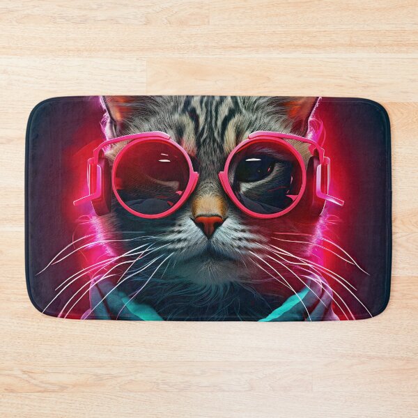 Item preview, Cat Wearing Headphones | Cat Wearing Shades designed and sold by CoolHippoQuotes.