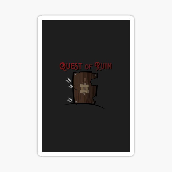 Quest of Ruin Logo Sticker