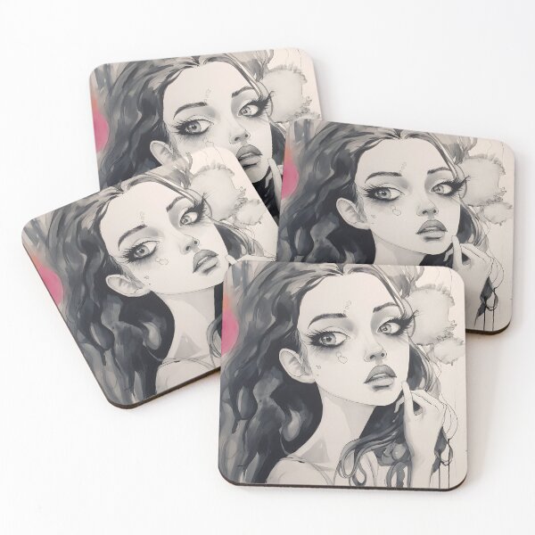 Item preview, Ink Serenade: A Captivating Portrait of Feminine Beauty designed and sold by Newborninfant.