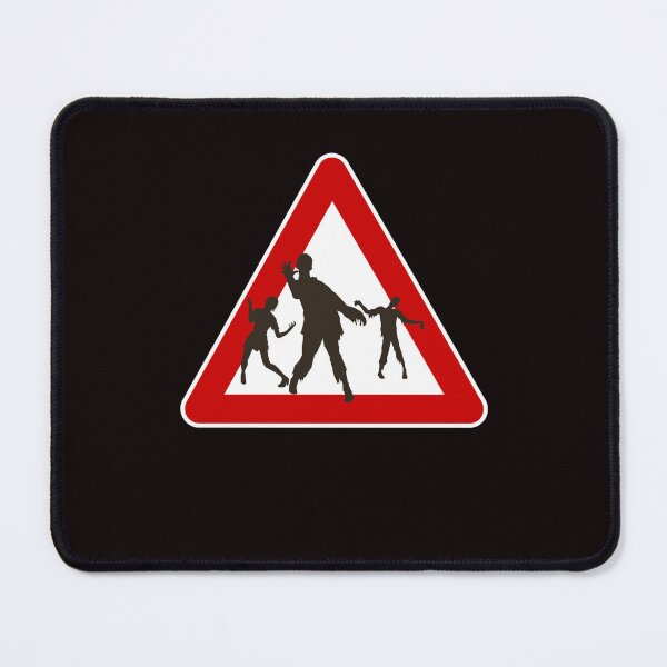 Item preview, Warning sign zombies area designed and sold by VolcanRaven.