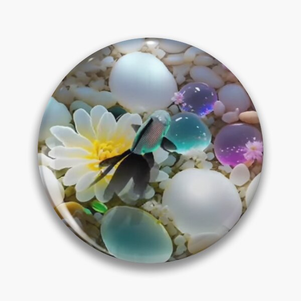 Item preview, pretty pebbles and flowers in the fish tank designed and sold by ritusdesigns.