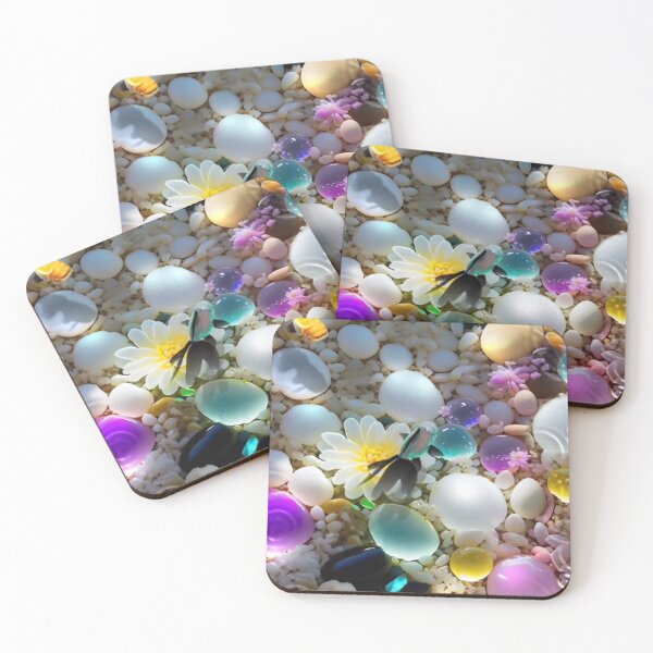 Item preview, pretty pebbles and flowers in the fish tank designed and sold by ritusdesigns.