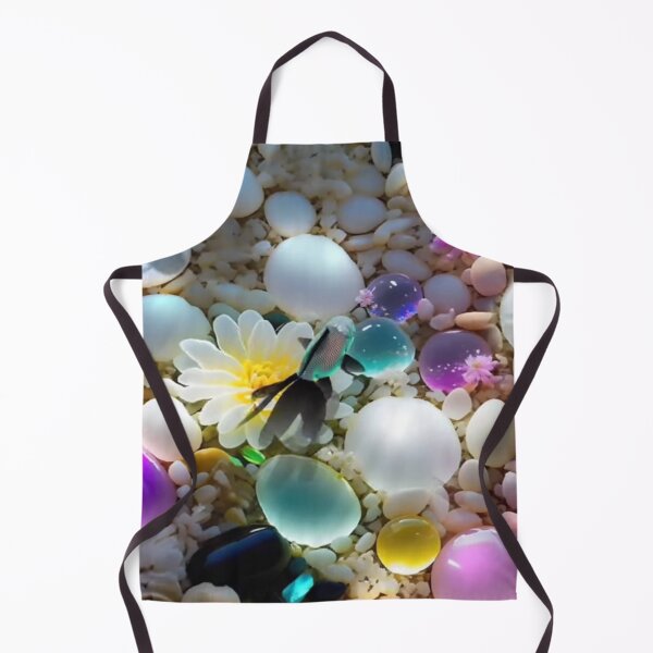 Item preview, pretty pebbles and flowers in the fish tank designed and sold by ritusdesigns.