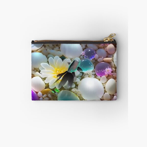 Item preview, pretty pebbles and flowers in the fish tank designed and sold by ritusdesigns.