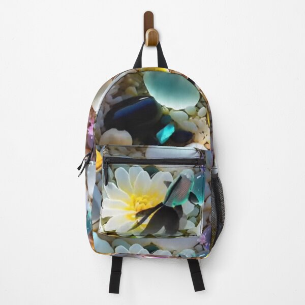 Item preview, pretty pebbles and flowers in the fish tank designed and sold by ritusdesigns.