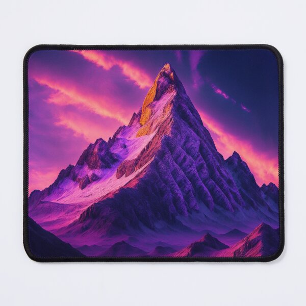 Item preview, A Dramatic Alpenglow Painting the Mountain Peak with Shades of Pink, Purple, and Orange, Casting a Spellbinding Atmosphere, Ai Generated Art designed and sold by AiGens.