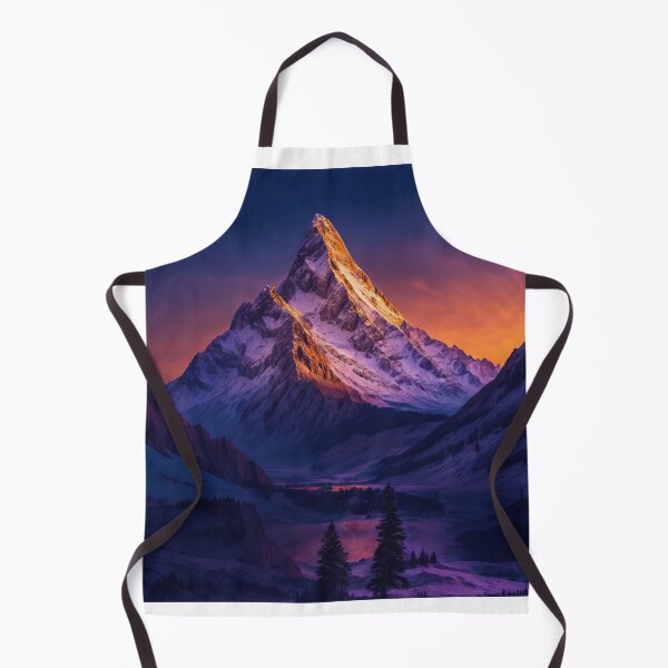 Item preview, A Moment of Serenity as the Alpenglow Illuminates the Mountain Peak, Inviting Contemplation and Awe in the Mountain Landscape, Ai Generated Art designed and sold by AiGens.