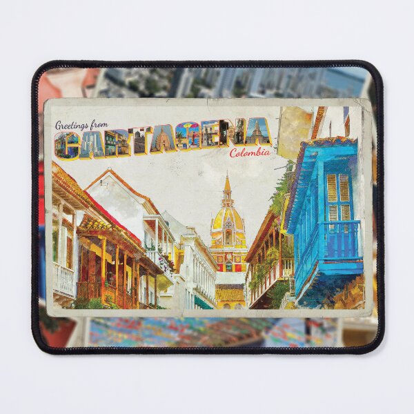 Item preview, Greetings from Cartagena in Colombia Vintage style retro souvenir designed and sold by DeveloperProp0.