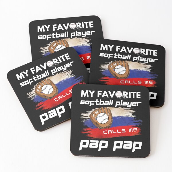 Item preview, My Favorite Softball Player Calls Me Pap Pap Father's Day designed and sold by SuccessSK.