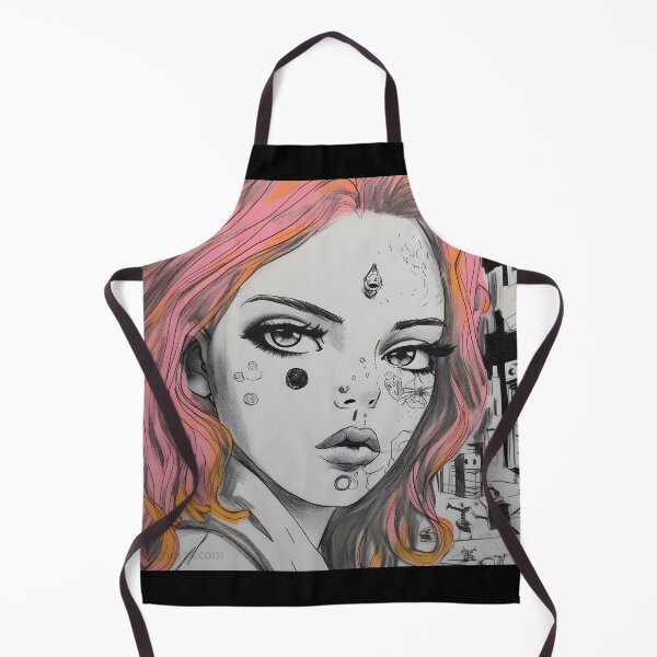 Item preview, Urban Dreams: A Surrealistic Portrait of Pink-haired Beauty designed and sold by Newborninfant.