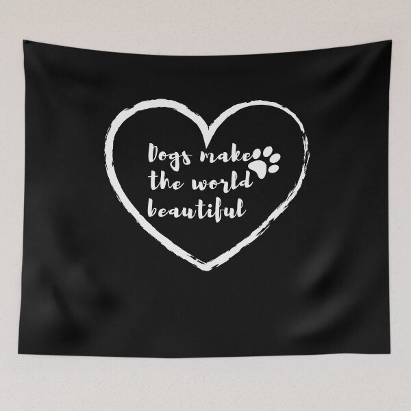 Item preview, Dogs make the world beautiful || International Day of Friendship for dog lovers designed and sold by ExpertSayeed.
