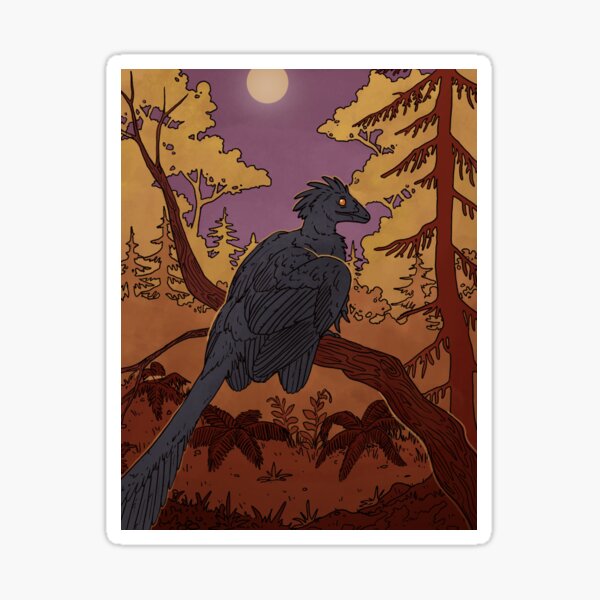 Item preview, Fall Microraptor designed and sold by TrueGrittArt.