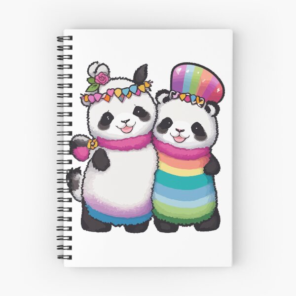 Aperçu de l'œuvre Proud Panda Pride : Ensemble d'autocollants fantaisistes célébrant la fierté LGBTQ+ avec d'adorables pandas, répandant l'amour, l'acceptation et la joie créée et vendue par Koolzilla.