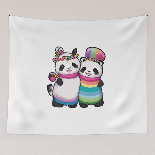 Item preview, Proud Panda Pride: Whimsical Sticker Set Celebrating LGBTQ+ Pride with Adorable Pandas, Spreading Love, Acceptance, and Joy designed and sold by Koolzilla.