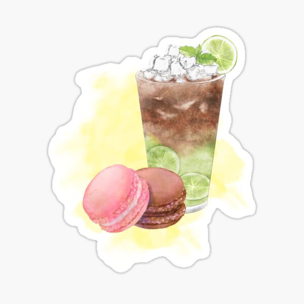 Item preview, Macaroons And Cold Latte designed and sold by ByAllyAlly.