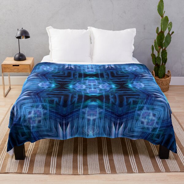 Item preview, blue diamond on repeat concentric squares designed and sold by effervescence.