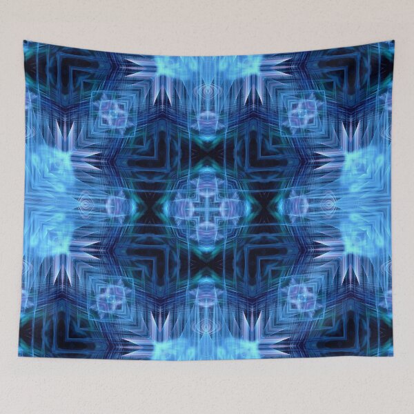 Item preview, blue diamond on repeat concentric squares designed and sold by effervescence.