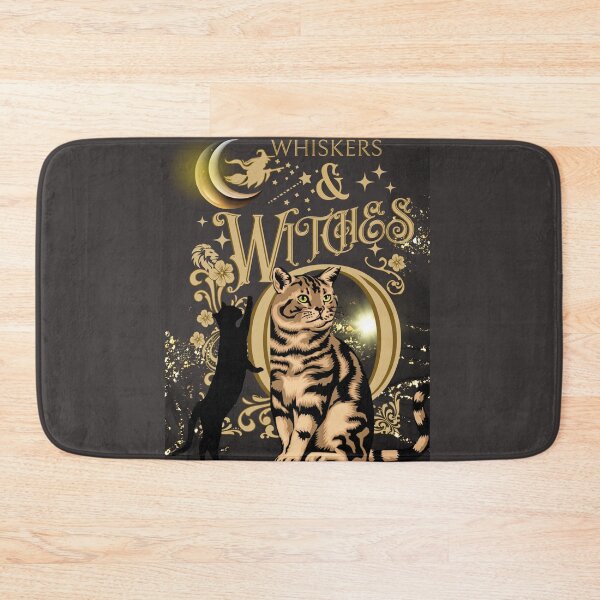 Item preview, Whisker & Witches Cat Halloween shirt, cat blanket, dog blanket for couch & accessories designed and sold by M Cristian.