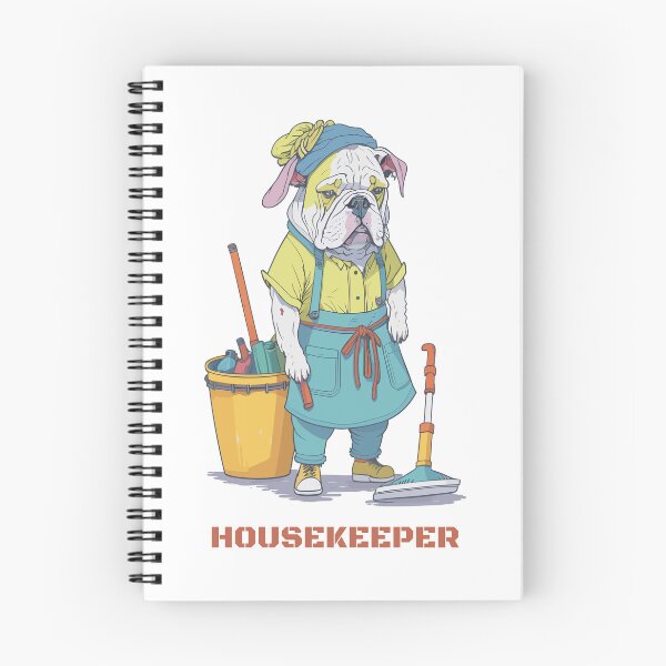 Item preview, Charming Housekeeper Bulldog designed and sold by urbsrepublic.
