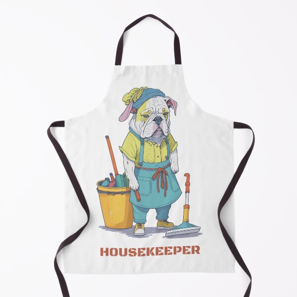 Item preview, Charming Housekeeper Bulldog designed and sold by urbsrepublic.
