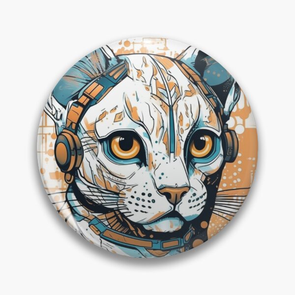 Artikelvorschau, Futuristic Ocicat Design - Sleek Cat Breed with High-Tech entworfen und verkauft von DooodleGod.