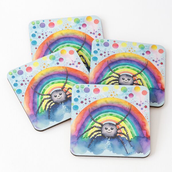 Item preview, Spider with rainbow designed and sold by Jasardpu.