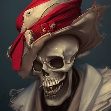 Artwork thumbnail, Skeleton wearing a fancy Hat by LenCarol