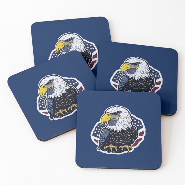 Item preview, Pint-Sized Majestic Bald Eagle with American Flag Design designed and sold by EcstaticArt.