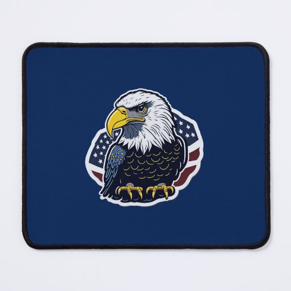 Item preview, Pint-Sized Majestic Bald Eagle with American Flag Design designed and sold by EcstaticArt.