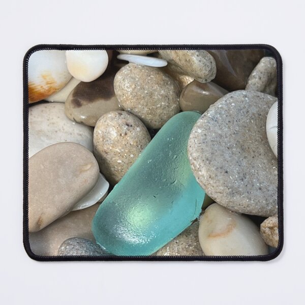Item preview, Aqua seaglass on the rocks designed and sold by Jums-Med.