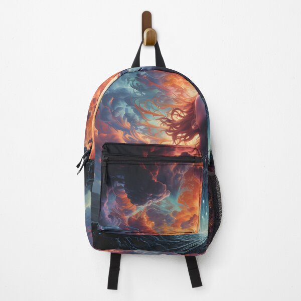 Item preview, Mythological Diety Amidst Chaos with Vivid Colors designed and sold by Craft-Vision.