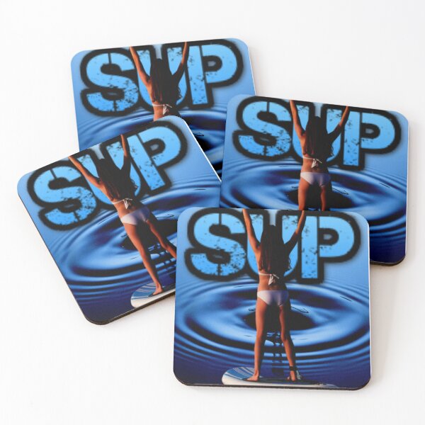 Item preview, SUP - Stand-Up Paddleboarding Design | Fun Stickers and Caps for UK Water Enthusiasts designed and sold by Justeecat.