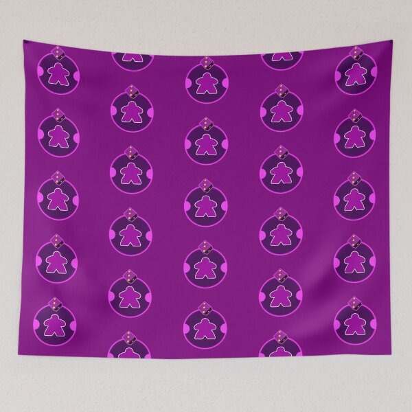 Item preview, PURPLE MEEPLE WITH DICE designed and sold by csalvati77.