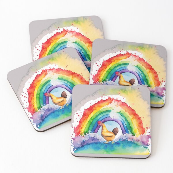 Item preview, Chicken in the rainbow designed and sold by Jasardpu.