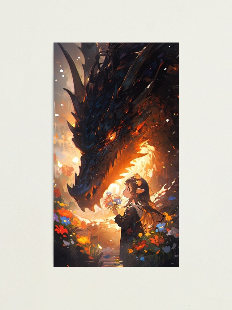 Thumbnail 1 of 3, Photographic Print, Flowers of Friendship: A Deceptively Loving Fiend designed and sold by CasualCommander.