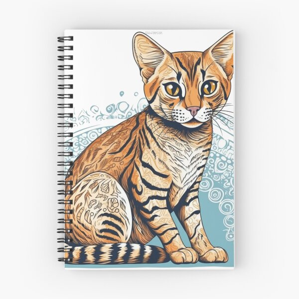 Item preview, Ocicat Art Print: Charming Feline Passion on (includes keywords: cat, vintage, art, print, feline, passion, charming) designed and sold by DooodleGod.