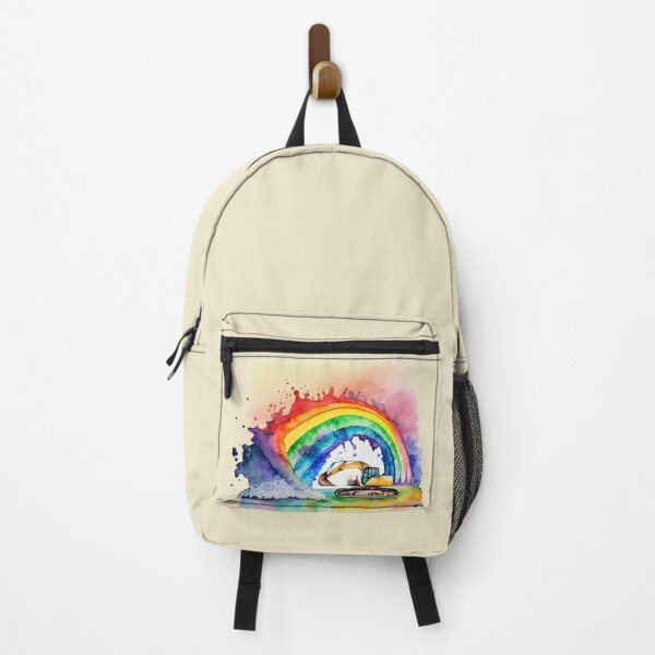 Item preview, Excavator with rainbow designed and sold by Jasardpu.