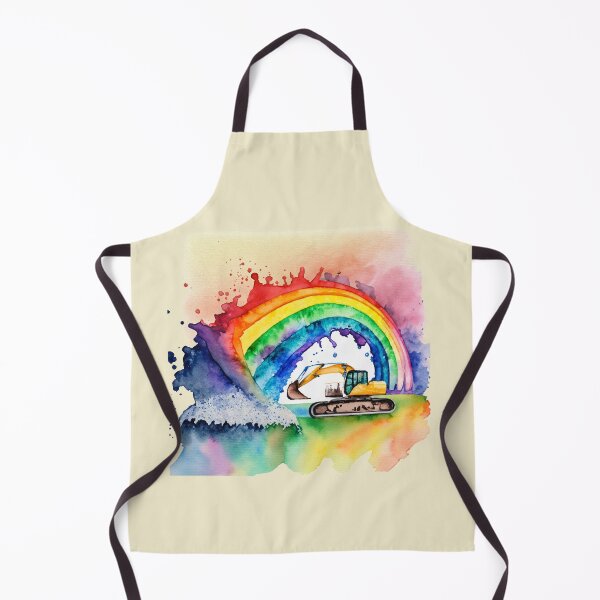 Item preview, Excavator with rainbow designed and sold by Jasardpu.