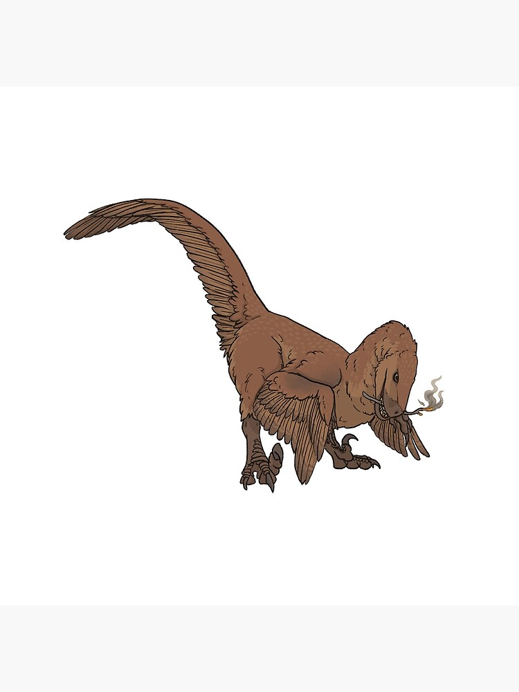 Cute Deinonychus Art Board Print for Sale by saradrawspaleo