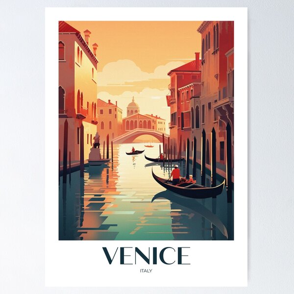 Item preview, Venice Vintage Travel Poster | Wall Art designed and sold by ddartonline.
