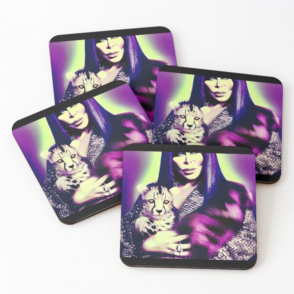 Item preview, Big Ang with Cheetah Cub Color Pop Art designed and sold by angcreations.