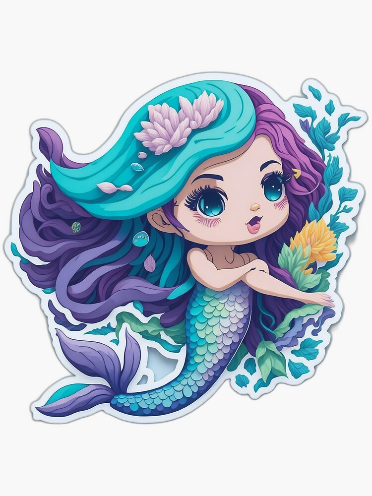 hot selling mini kawaii sprial mermaid