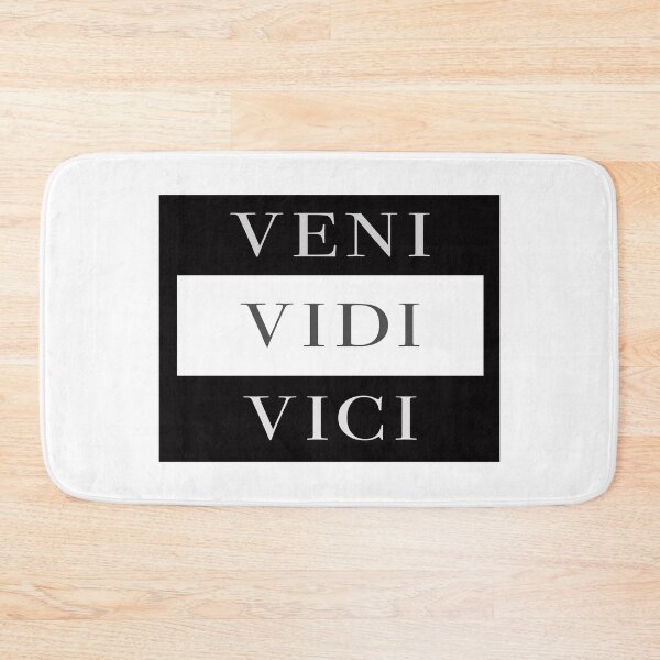 Item preview, Veni Vidi Vici 'We Came We Saw We Conquered' Latin Saying Roman Quote Inspirational White designed and sold by bard-art.