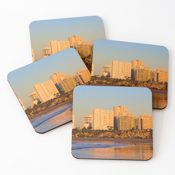 Item preview, Glorious Golden Portimão Sunrise with Praia da Rocha Name designed and sold by Jeremy Hayden.