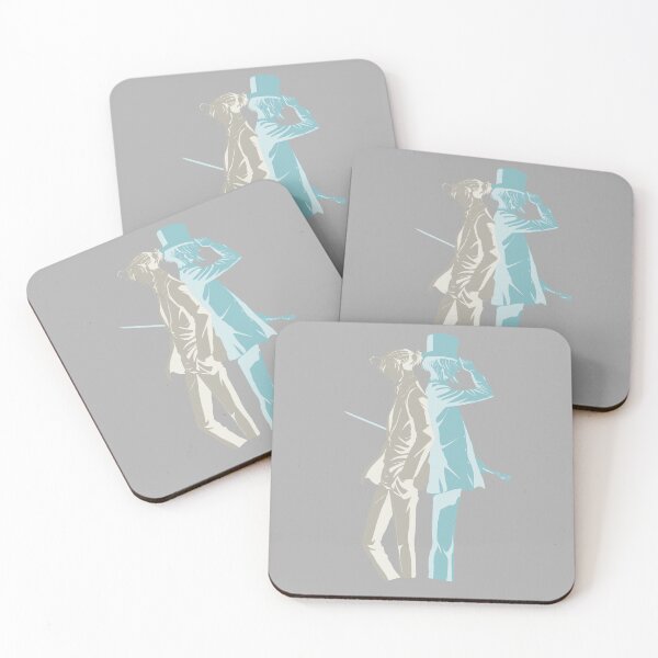 Item preview, Sherlock and Moriarty silhouette (alt colours) designed and sold by AdamL10.