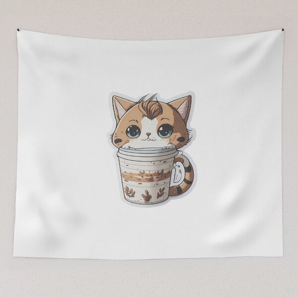Item preview, Delightful Cat Hug Stiker designed and sold by har1tosha777.