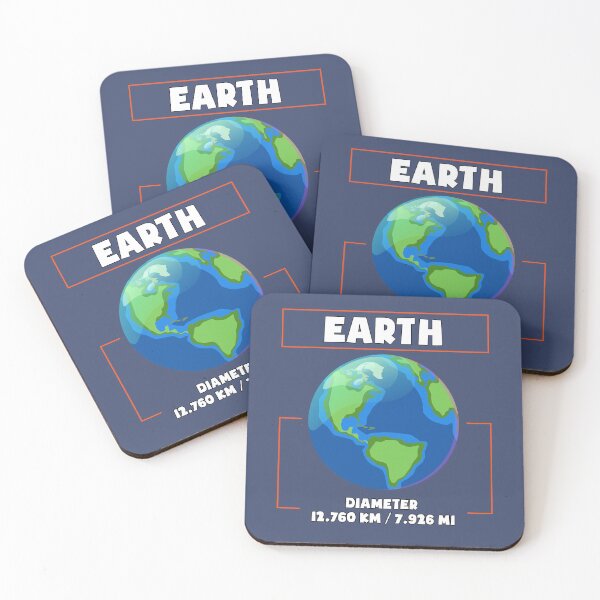 Item preview, Planet Earth and his diametre, a funny gift for solar system lovers and astronomy enthusiasts designed and sold by abdelhak2005.