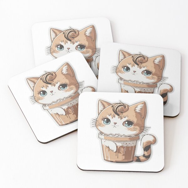 Item preview, Delightful Cat Hug Stiker designed and sold by har1tosha777.