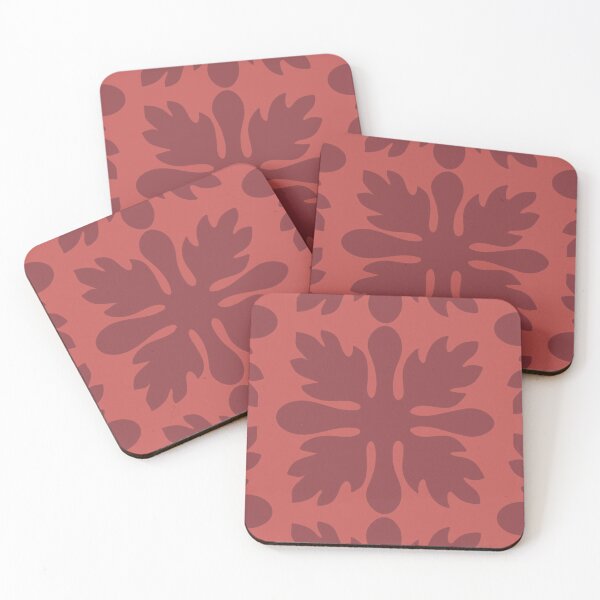 Item preview, Tifaifai Breadfruit - Dark Red designed and sold by oravaart.